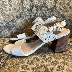Barely worn snakeskin Cole Hann Anette Sandal